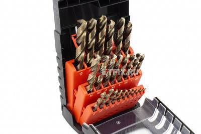 Будкрам купить Набор сверл HSS-Cо по металлу 1-13 мм, 25 штук D-50479  Набор сверл HSS-Cо по металлу 1-13 мм, 25 штук D-50479  2