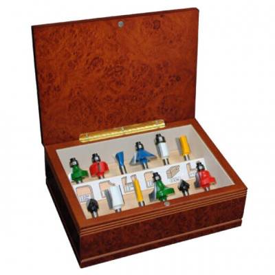 Будкрам купити Набір фасонних фрез з хвостовиком 8 мм (12 шт.)