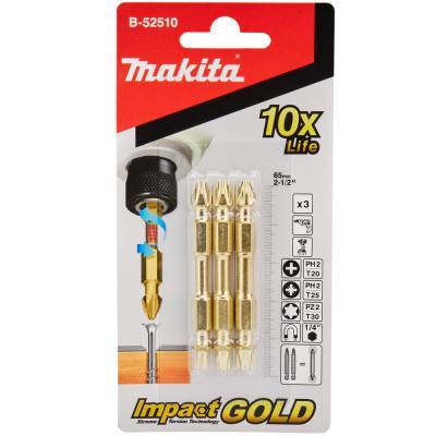 Будкрам купити Подвійна торсіонна насадка PH.PZ.T-65 мм, 3 шт.