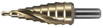 Будкрам купити Ступінчасте свердло зі спіральною канавкою TiN (1/4 Hex, MZ) 4-12 мм
