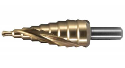 Будкрам купити Ступінчасте свердло зі спіральною канавкою TiN (1/4 Hex, MZ) 4-20 мм