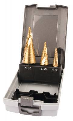 Будкрам купити Ступінчасте свердло зі спіральною канавкою TiN 4-32 мм, 3 шт.