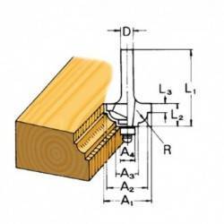 Будкрам купити Фреза профільна 40х20х6 мм Фреза профільна 40х20х6 мм 2