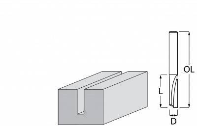 Будкрам купити Фреза пряма 1 ніж 4х13х51 мм Фреза пряма 1 ніж 4х13х51 мм 3