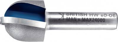 Будкрам купити Фреза для фрезерування радіусних заглиблень із двома канавками R10 мм хвостовик 8 мм