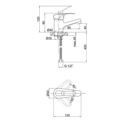 Будкрам купить Смеситель для раковины Lidz (CRM) 16 37 001 00 Смеситель для раковины Lidz (CRM) 16 37 001 00 2