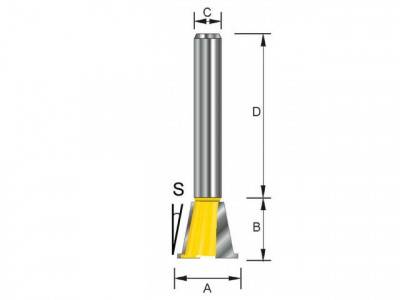 Будкрам купити Фреза «ластівчин хвіст» 4.28 мм Фреза «ластівчин хвіст» 4.28 мм 2