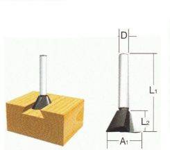 Будкрам купити Фреза "ластівчин хвіст" 8 мм
