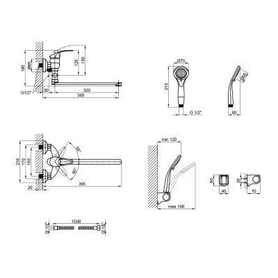 Будкрам купить Смеситель для ванны Lidz (CRM) Premiera 41 005-3 Смеситель для ванны Lidz (CRM) Premiera 41 005-3 2