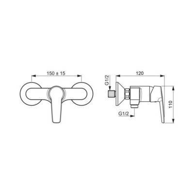 Будкрам купить Смеситель для душа Lidz (CRM) 20 38 010 00 Смеситель для душа Lidz (CRM) 20 38 010 00 2