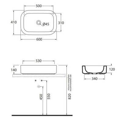 Будкрам купить Раковина-чаша Azzurra Glaze GLZ260B1APP Shiny white Раковина-чаша Azzurra Glaze GLZ260B1APP Shiny white 2