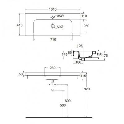 Будкрам купить Раковина Azzurra Cult TR141MB1 Shiny white Раковина Azzurra Cult TR141MB1 Shiny white 2