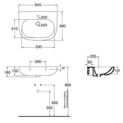 Будкрам купить Раковина Azzurra Pratica PRA200B1 Shiny white Раковина Azzurra Pratica PRA200B1 Shiny white 2