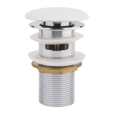 Будкрам купить Донный клапан для раковины Qtap F0081 70х70х120 White с переливом