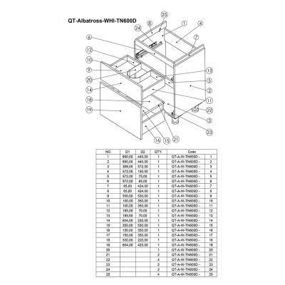 Будкрам купить Комплект Qtap Albatross 605х825х460 White тумба напольная + раковина врезная QT0171TN600D3060CW Комплект Qtap Albatross 605х825х460 White тумба напольная + раковина врезная QT0171TN600D3060CW 11