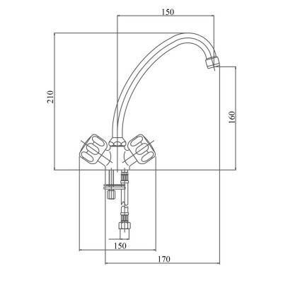 Будкрам купить Смеситель для кухни SW Villa 718-08 Смеситель для кухни SW Villa 718-08 2