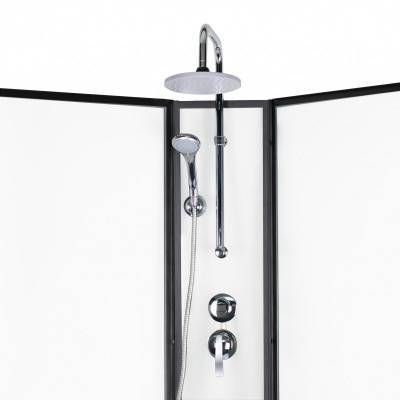 Будкрам купить Душевой бокс Lidz Majatek SB100x100.BLA.LOW.TR, стекло прозрачное 5 мм Душевой бокс Lidz Majatek SB100x100.BLA.LOW.TR, стекло прозрачное 5 мм 5