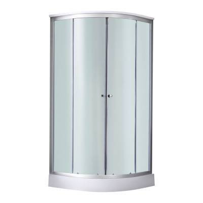 Будкрам купить Душевой бокс Lidz Tani SB80x80.SAT.LOW.FB, стекло Fabric 4 мм