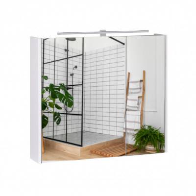 Будкрам купить Зеркальный шкаф подвесной Qtap Albatross 800х700х145 White с LED-подсветкой QT0177ZP800LW