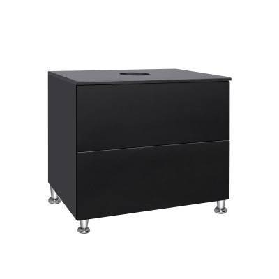 Будкрам купить Тумба напольная Qtap Tern 800х476х469 Matt black со столешницей QT1780TNL802MB