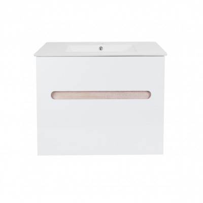 Будкрам купить Комплект Qtap Virgo 800х580х437 White/Whitish oak тумба подвесная + раковина врезная  QT1872TPА8013080CW Комплект Qtap Virgo 800х580х437 White/Whitish oak тумба подвесная + раковина врезная  QT1872TPА8013080CW 3
