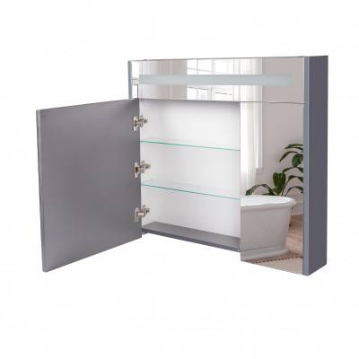 Будкрам купить Зеркальный шкаф подвесной Qtap 800х730х145 Robin Graphite с LED-подсветкой QT1377ZP8002G Зеркальный шкаф подвесной Qtap 800х730х145 Robin Graphite с LED-подсветкой QT1377ZP8002G 7