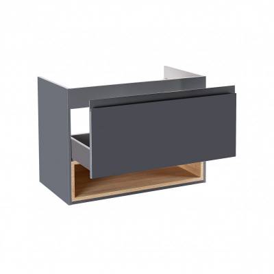 Будкрам купити Тумба підвісна Qtap Robin 800х580х437 Graphite/Whitish oak Тумба підвісна Qtap Robin 800х580х437 Graphite/Whitish oak 3