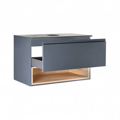 Будкрам купить Тумба подвесная Qtap Robin 700х476х437 Graphite/Whitish oak со столешницей QT1379TPН7002GWO Тумба подвесная Qtap Robin 700х476х437 Graphite/Whitish oak со столешницей QT1379TPН7002GWO 3