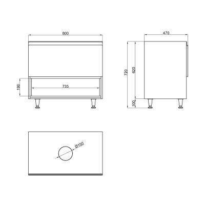 Будкрам купить Тумба напольная Qtap Robin 800х616х437 White/Whitish oak со столешницей QT1380TNН8001WWO Тумба напольная Qtap Robin 800х616х437 White/Whitish oak со столешницей QT1380TNН8001WWO 2