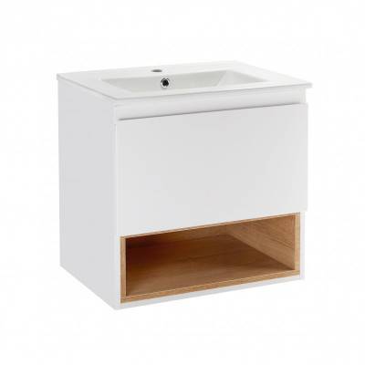 Будкрам купить Комплект Qtap Robin 600х580х437 White/Whitish oak тумба подвесная + раковина врезная QT1372TPВ6001WWO Комплект Qtap Robin 600х580х437 White/Whitish oak тумба подвесная + раковина врезная QT1372TPВ6001WWO 1_small
