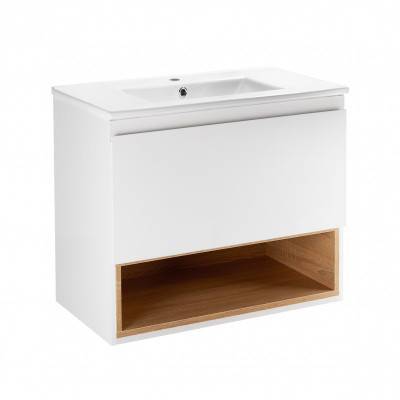 Будкрам купить Комплект Qtap Robin 700х580х437 White/Whitish oak тумба подвесная + раковина врезная QT1372TPВ7001WWO Комплект Qtap Robin 700х580х437 White/Whitish oak тумба подвесная + раковина врезная QT1372TPВ7001WWO 1_small
