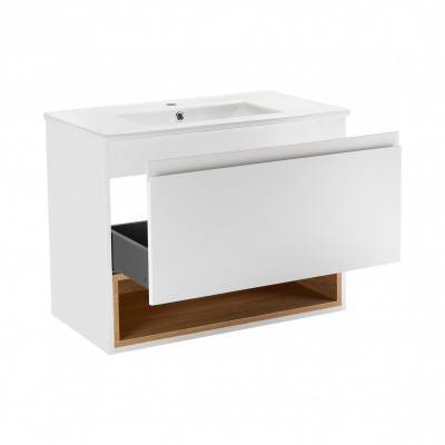 Будкрам купить Комплект Qtap Robin 700х580х437 White/Whitish oak тумба подвесная + раковина врезная QT1372TPВ7001WWO Комплект Qtap Robin 700х580х437 White/Whitish oak тумба подвесная + раковина врезная QT1372TPВ7001WWO 4