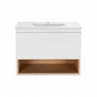 Будкрам купить Комплект Qtap Robin 800х580х437 White/Whitish oak тумба подвесная + раковина врезная QT1372TPВ8001WWO Комплект Qtap Robin 800х580х437 White/Whitish oak тумба подвесная + раковина врезная QT1372TPВ8001WWO 5