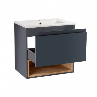 Будкрам купить Комплект Qtap Robin 600х580х437 Graphite/Whitish oak тумба подвесная + раковина врезная QT1372TPВ6002GWO Комплект Qtap Robin 600х580х437 Graphite/Whitish oak тумба подвесная + раковина врезная QT1372TPВ6002GWO 4