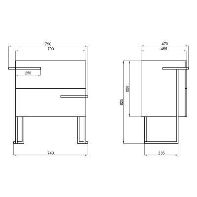 Будкрам купить Тумба напольная Qtap Taurus 700х800х437 Whitish oak QT2473TNT703WO Тумба напольная Qtap Taurus 700х800х437 Whitish oak QT2473TNT703WO 2
