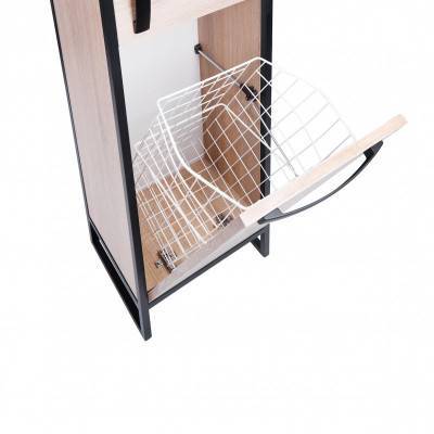 Будкрам купити Пенал підлоговий Qtap Taurus 350х1750х300 Whitish oak з кошиком для білизни QT2475PN175KRWO Пенал підлоговий Qtap Taurus 350х1750х300 Whitish oak з кошиком для білизни QT2475PN175KRWO 7