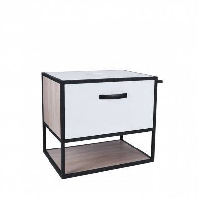 Будкрам купить Тумба подвесная Qtap Taurus 600х476х469 White/Whitish oak со столешницей QT2479TPT603WWO