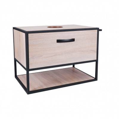 Будкрам купить Тумба подвесная Qtap Taurus 800х476х469 Whitish oak со столешницей QT2479TPT803WO