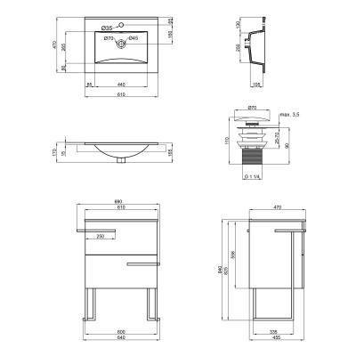 Будкрам купить Комплект Qtap Taurus 600х800х437 Whitish oak тумба напольная + раковина врезная QT2471TNT603WO Комплект Qtap Taurus 600х800х437 Whitish oak тумба напольная + раковина врезная QT2471TNT603WO 2