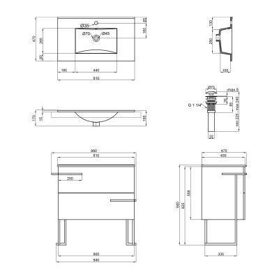 Будкрам купить Комплект Qtap Taurus 800х800х437 Whitish oak тумба напольная + раковина врезная QT2471TNT803WO Комплект Qtap Taurus 800х800х437 Whitish oak тумба напольная + раковина врезная QT2471TNT803WO 2