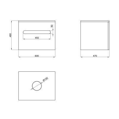 Будкрам купить Тумба подвесная Qtap Virgo 600х476х469 White/Whitish oak со столешницей QT1879TPА601WWO Тумба подвесная Qtap Virgo 600х476х469 White/Whitish oak со столешницей QT1879TPА601WWO 2