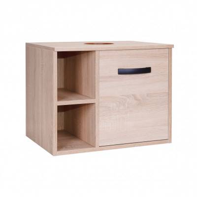 Будкрам купить Тумба подвесная Qtap Pisces 600х480х470 Whitish oak со столешницей QT2579TPL603WO
