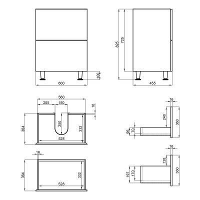 Будкрам купить Тумба напольная Qtap Tern 600х725х437 White QT1773TNL601W Тумба напольная Qtap Tern 600х725х437 White QT1773TNL601W 2