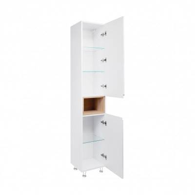Будкрам купить Пенал напольный Qtap Robin 350х1950х316 White/Whitish oak QT1376PN1651RWWO Пенал напольный Qtap Robin 350х1950х316 White/Whitish oak QT1376PN1651RWWO 3