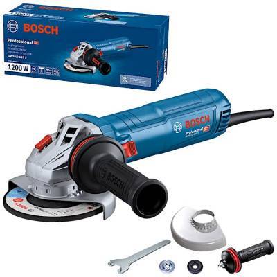 Будкрам купити Кутова шліфувальна машина Bosch Professional GWS 12-125 S з регулюванням та антивібраційною рукояткою Кутова шліфувальна машина Bosch Professional GWS 12-125 S з регулюванням та антивібраційною рукояткою 2