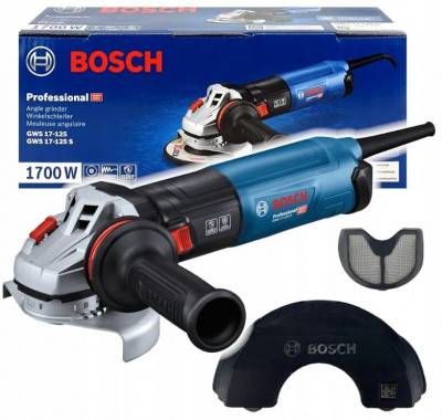 Будкрам купити Кутова шліфувальна машина Bosch Professional GWS 17-125 S з регулюванням, антивібраційною рукояткою та пиловим фільтром Кутова шліфувальна машина Bosch Professional GWS 17-125 S з регулюванням, антивібраційною рукояткою та пиловим фільтром 15