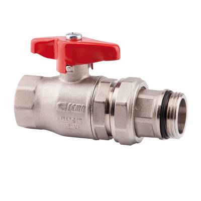 Будкрам купити Кран кульовий "Американка" Icma №215 1" прямий