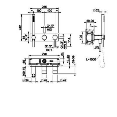 Будкрам купити LUCERNA ACERO L 120X120(A) LUCERNA ACERO L 120X120(A) 2