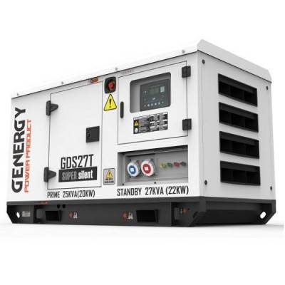 Будкрам купити Генератор дизельний GENERGY GDS27T 22 кВт