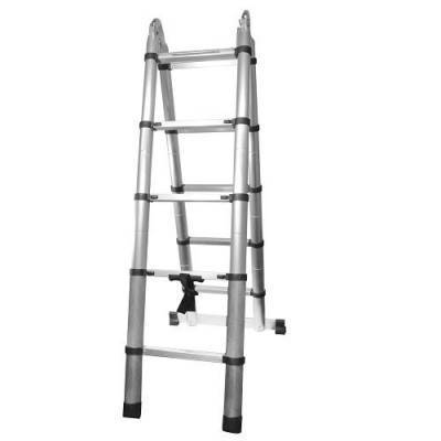 Будкрам купити Сходи STARK STSD 55*32 (сторона 1,6м, 10 ступенів) двостороння телескопічна з шарніром